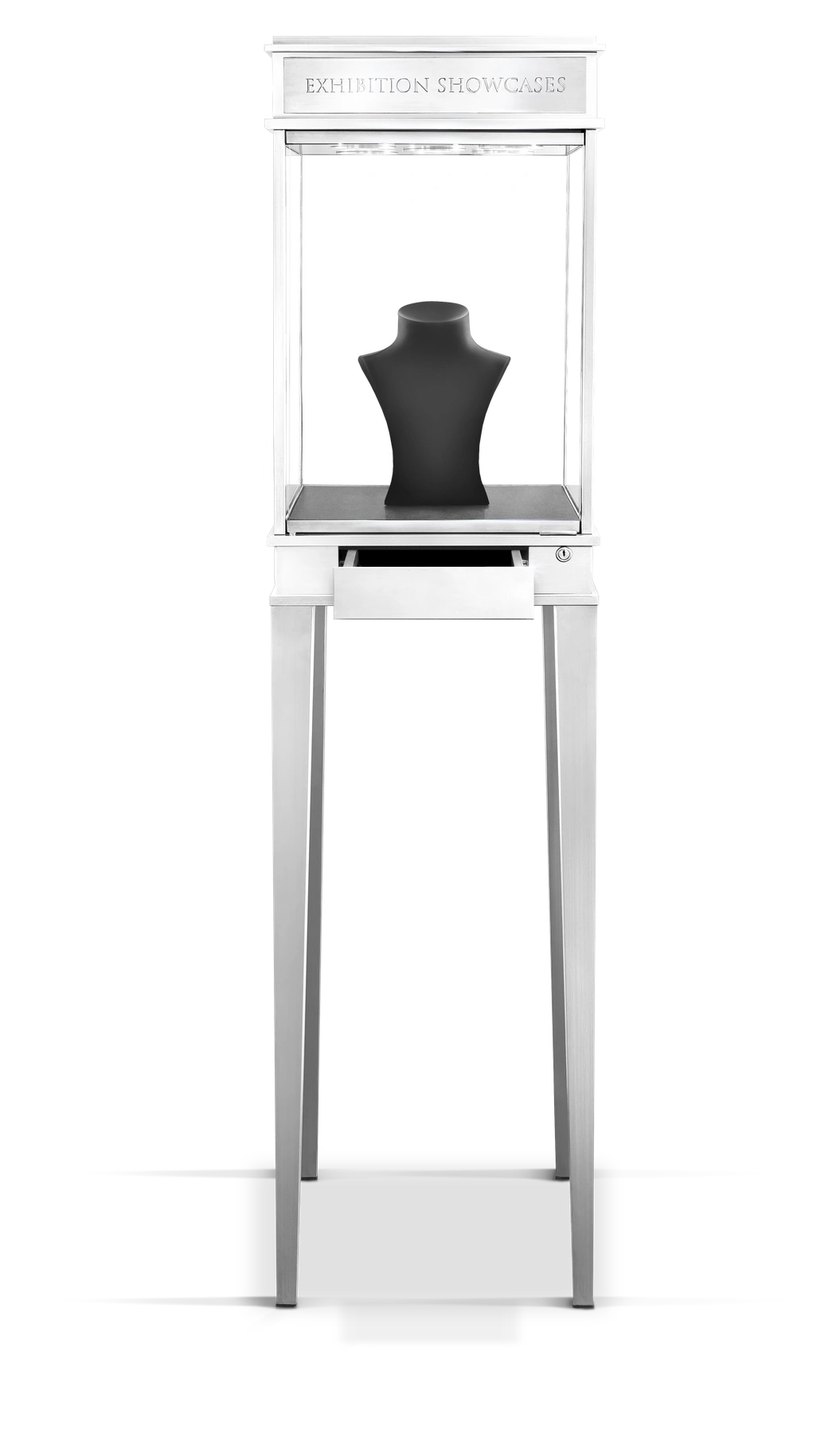 Front view of Model 1 with its integrated drawer open